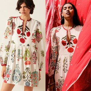 NEW Alix of Bohemian Winslow Flower Show Mini Dress Multi Color Size: Medium